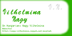 vilhelmina nagy business card